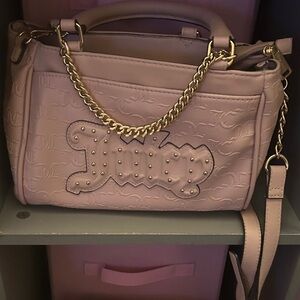 Juicy Couture Light Pink Satchel with Gold Accents